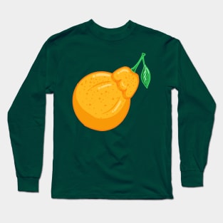 Sumo Orange Graphic Fresh and Zesty Citrus Vibes for Summer Vibrant Fruit Long Sleeve T-Shirt